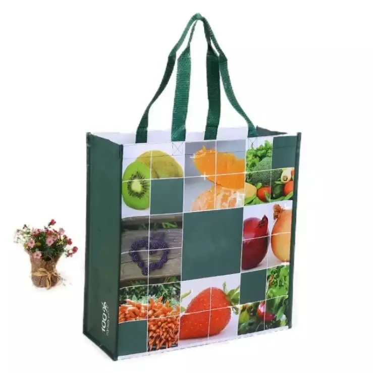 Ympäristöystävällinen räätälöity logo-laminoitu ei-kudottu kangasostoskäkki
